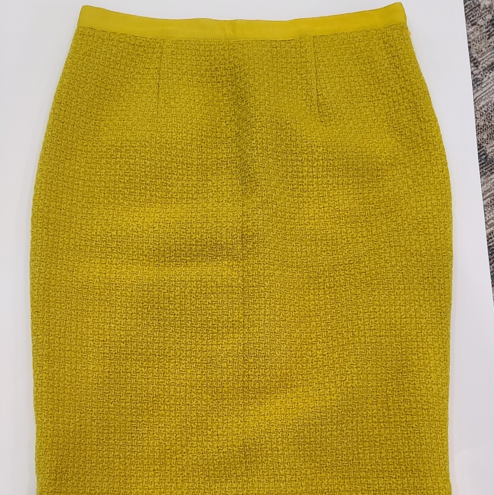 Boden Yellow Pencil Skirt Size 6